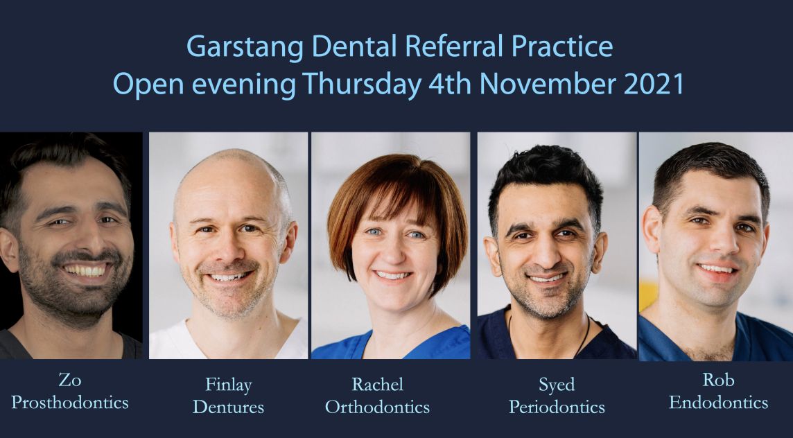 Thursday 4th November 2021 from 5.45pm at Garstang Country Hotel and Golf Club. Clinical Updates – in fixed prosthodontics, dentures, orthodontics endodontics and periodontics