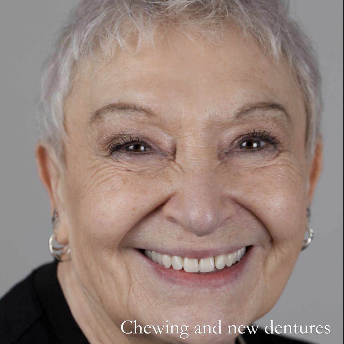 Chewing and new dentures