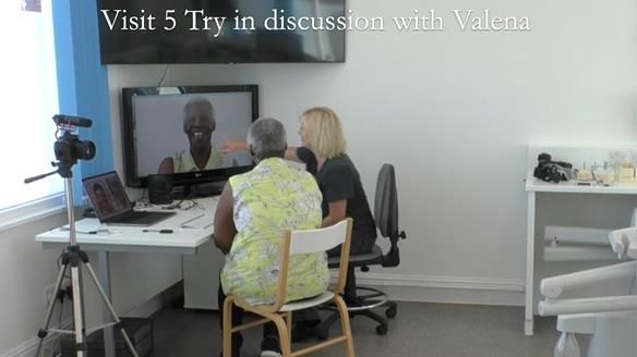 Newsletter 53 showing the making and fitting of ultra life-like dentures for Valena