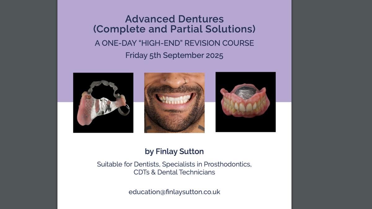 Newsletter 80 - Gordon’s dentures: the one case in 1,000 where my technique failed