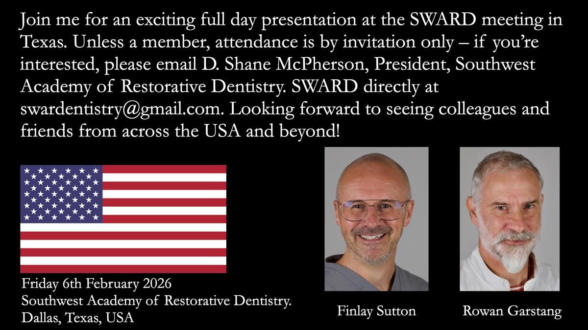 Newsletter 80 - Gordon’s dentures: the one case in 1,000 where my technique failed