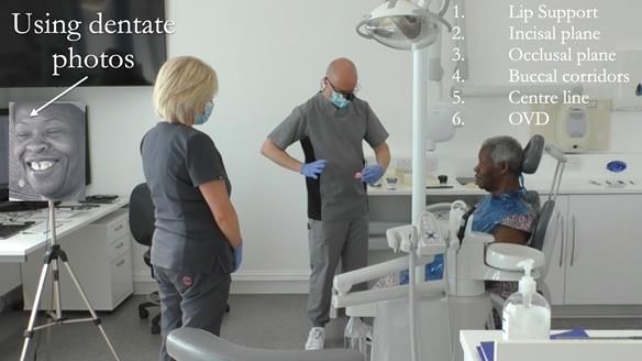 Newsletter 53 showing the making and fitting of ultra life-like dentures for Valena
