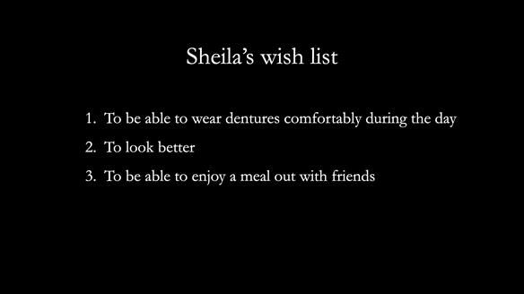 Newsletter 83: Sheila’s Complete Denture Success