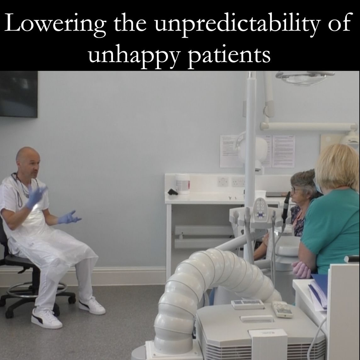 Lowering the possibility of unhappy denture patients