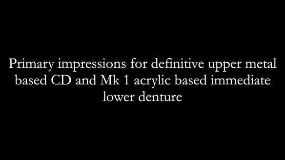Newsletter 82 Mary - A complete upper and a one-tooth gasket denture