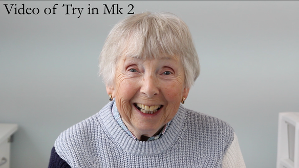 Figure 94 Patient verified mock up, using video trial insertion, still photographs and mirror