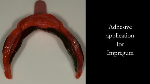 Impregum adhesive applied to fitting surface