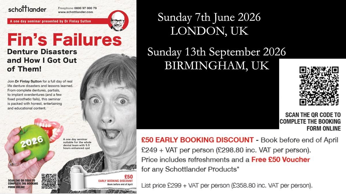 Newsletter 80 - Gordon’s dentures: the one case in 1,000 where my technique failed