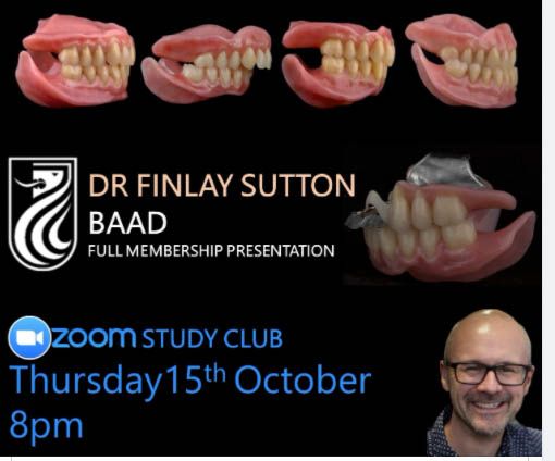 Finlay's full membership presentation to the British Academy of Aesthetic Dentistry Thursday 15th October 2020