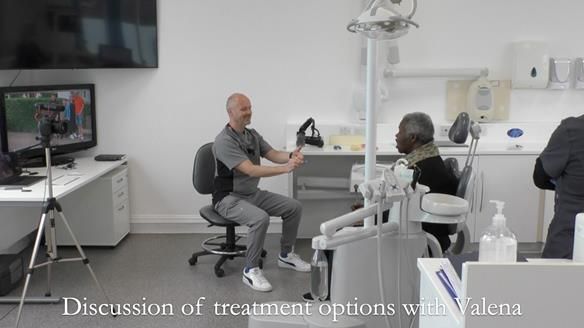 Newsletter 53 showing the making and fitting of ultra life-like dentures for Valena