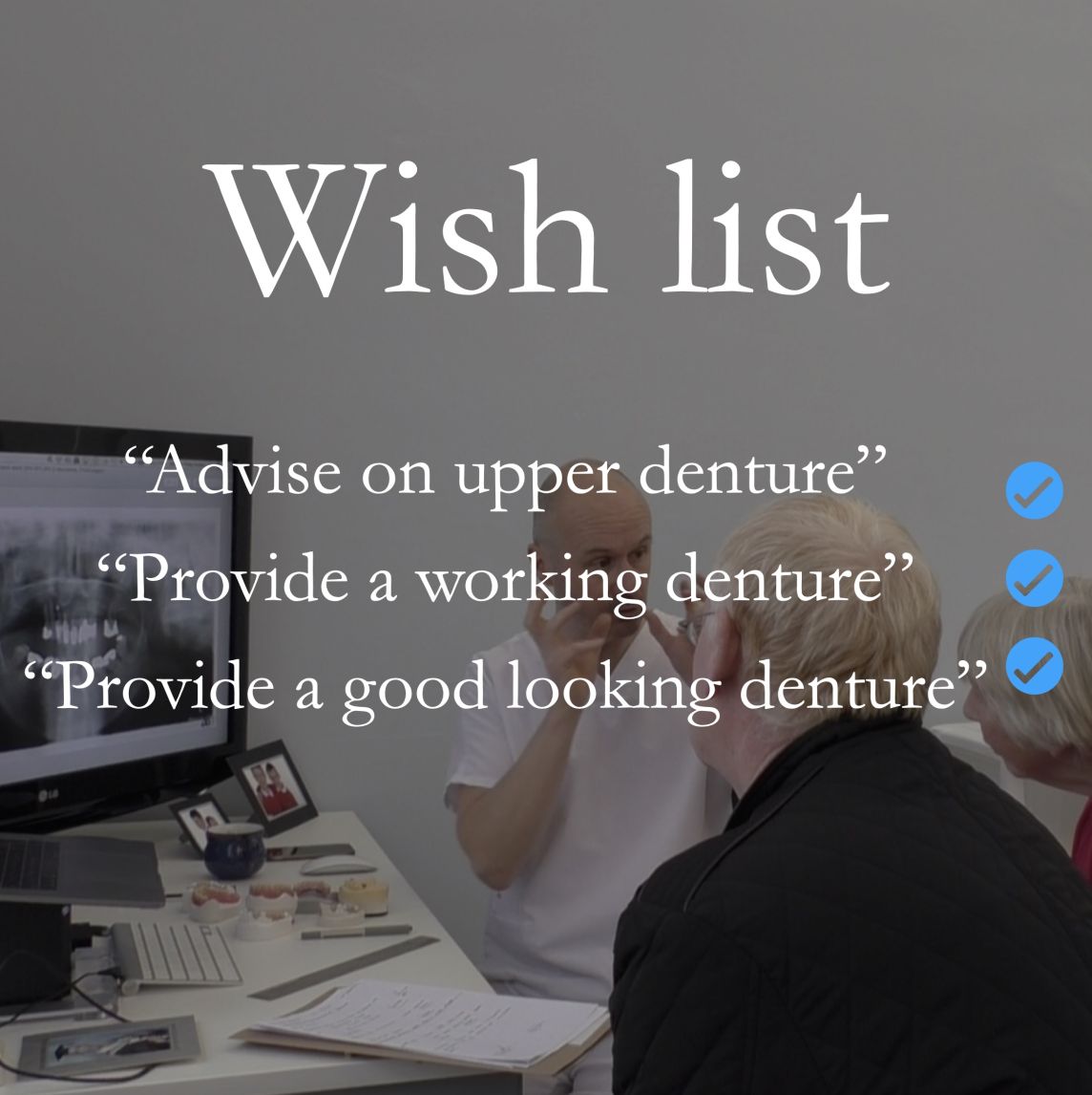 The patient’s wish list