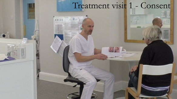 Figure 10 Discussing the treatment plan prior to commencing for consent (Pre-Covid in 2018)