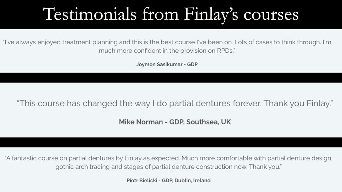 Finlay's Newsletter 59 Ultra hard partial dentures made for Gill
