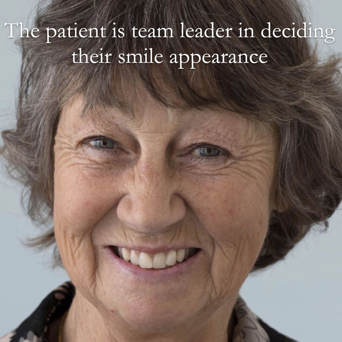 The patient is team leader in deciding their smile appearance