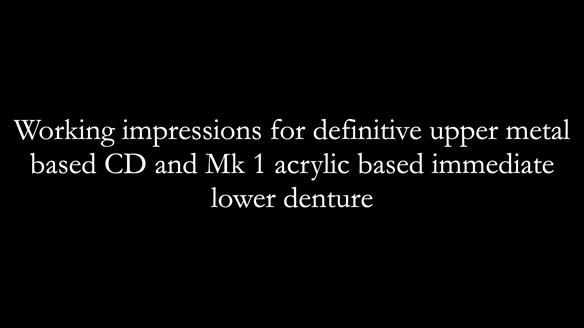 Newsletter 82 Mary - A complete upper and a one-tooth gasket denture