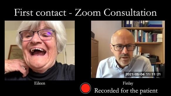 Zoom consultation before to seeing Eileen in person, giving a good idea of the treatment options, process and potential costs.