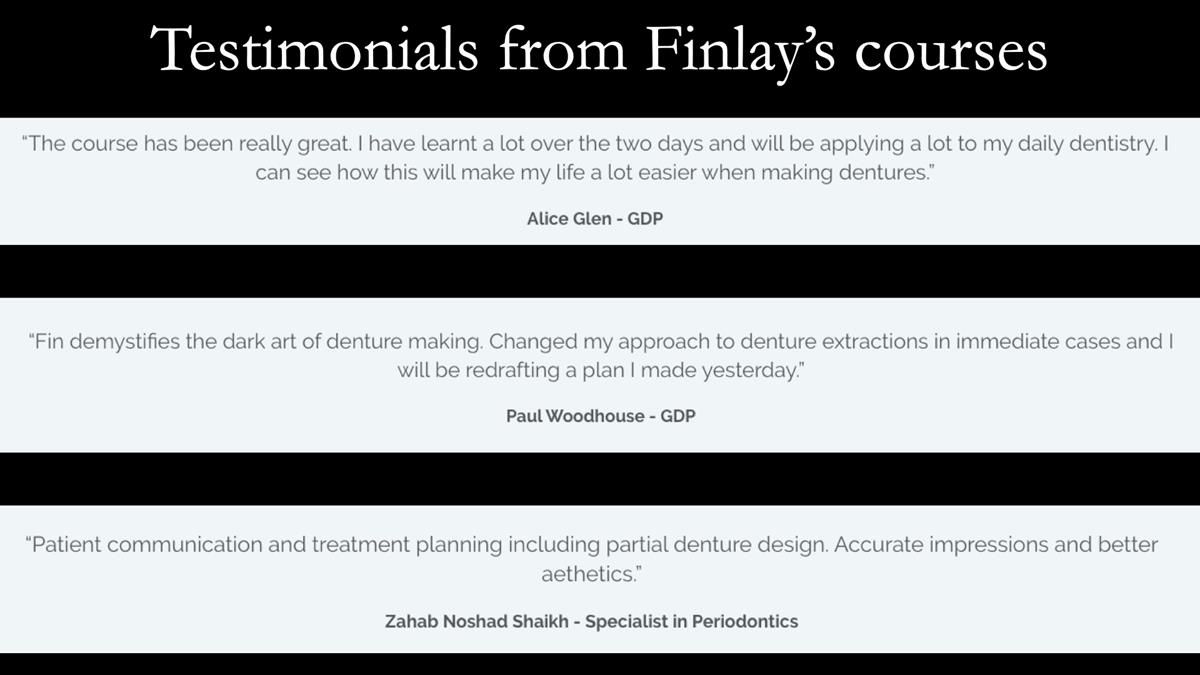 Finlay's Newsletter 64 case study - provision of a Kennedy class 2 metal based Scandinavian RPD for Ian