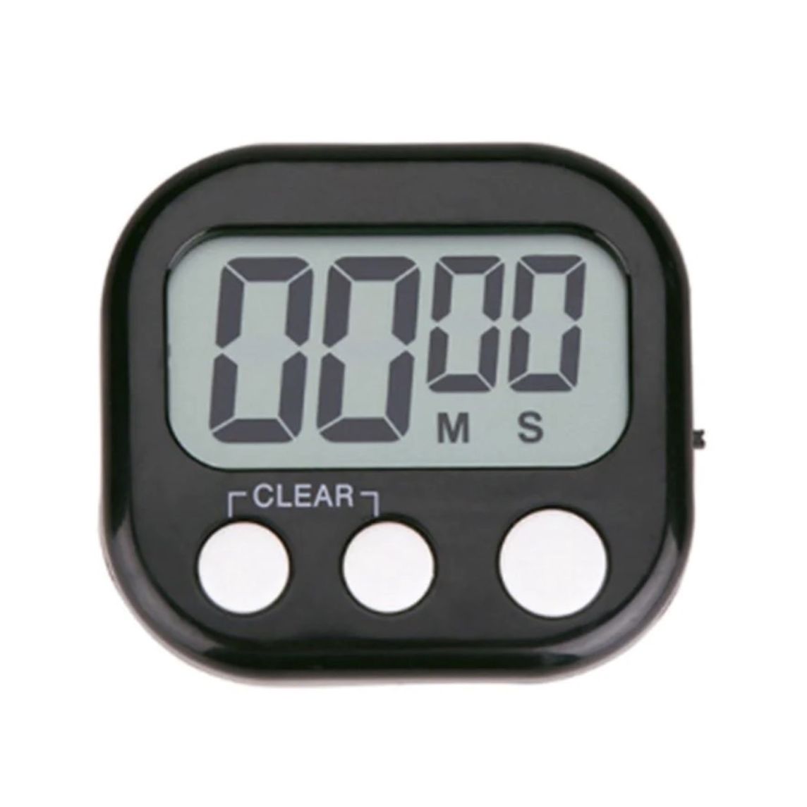 Using a timer to be sure that the dental material has set